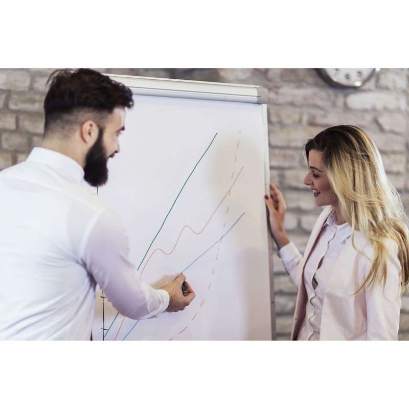 Paperboard- chevalet de conférence fixe Easy Bi-Office