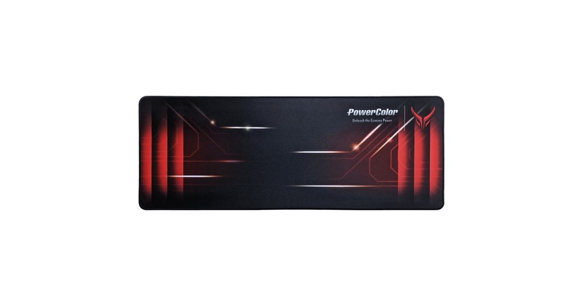 PowerColorRed Devil Gaming Mouse Pad  (Zwart/rood)