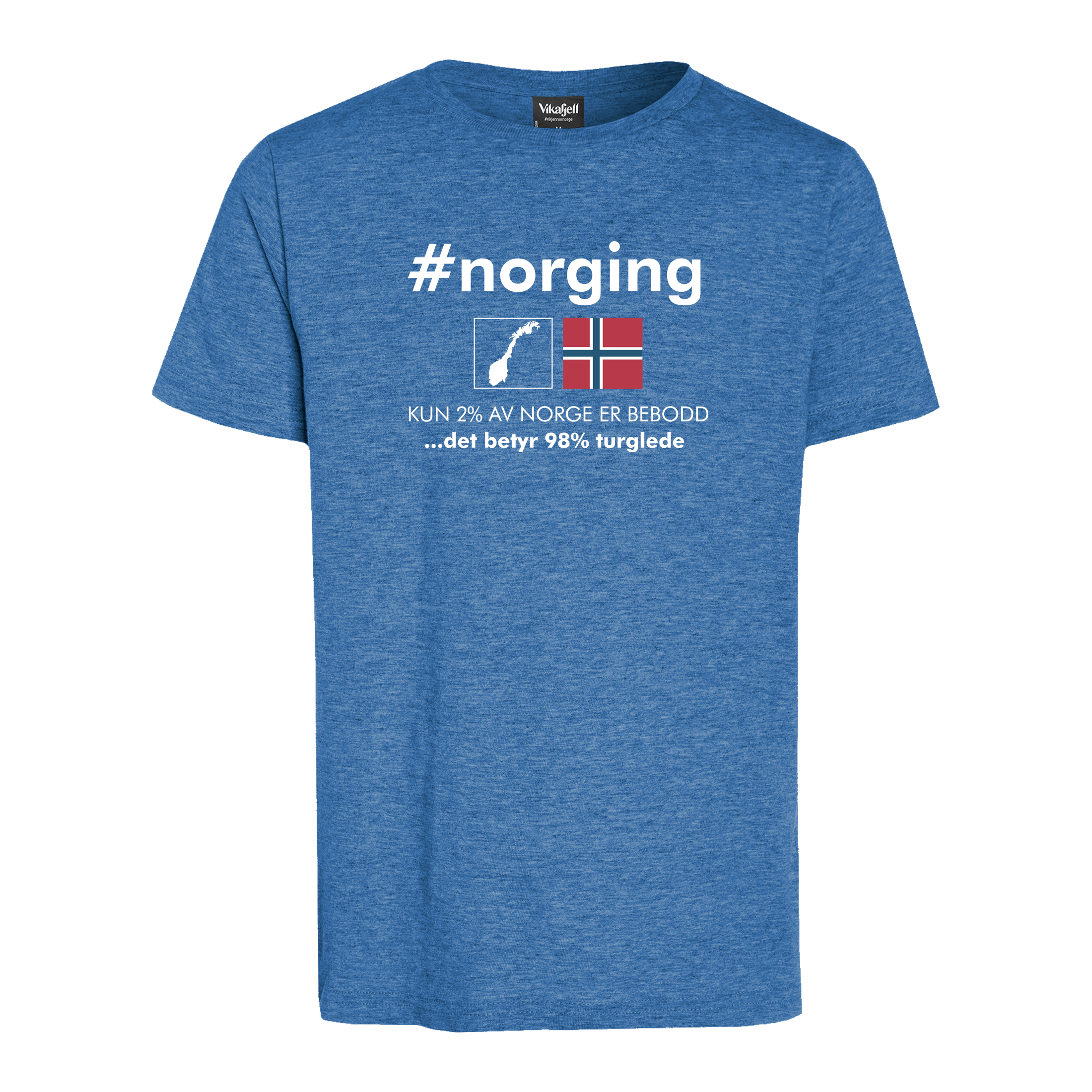 Vikafjell Morgedal #norging T-skjorte Junior - Fritid og bomull