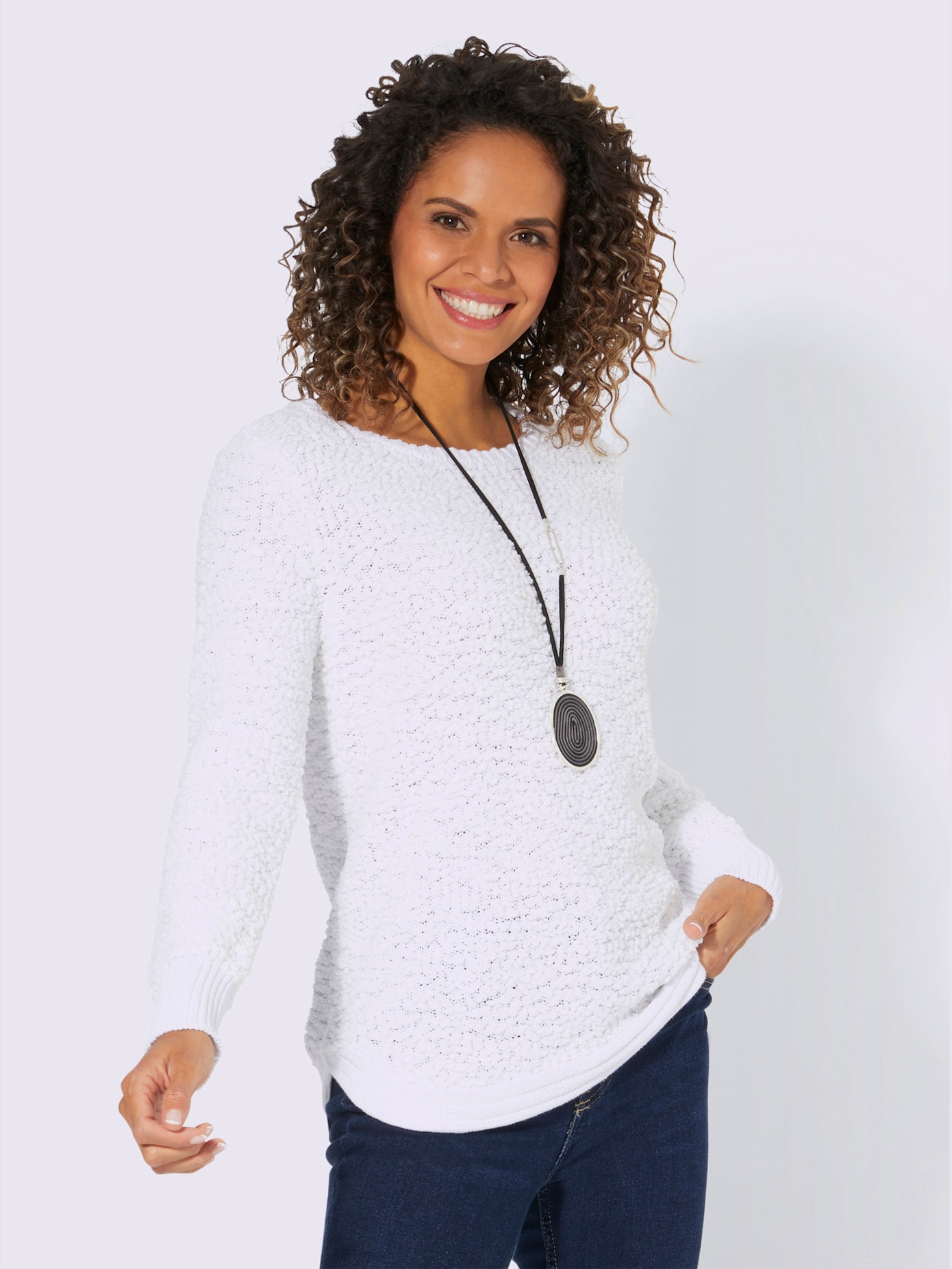 Pull à manches longues qualité tricotée douce