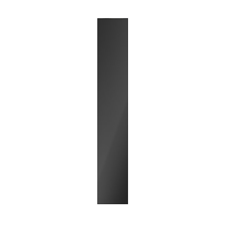 Porte battante anthracite brillant GoodHome Atomia H 224,7 x L. 37,2 cm
