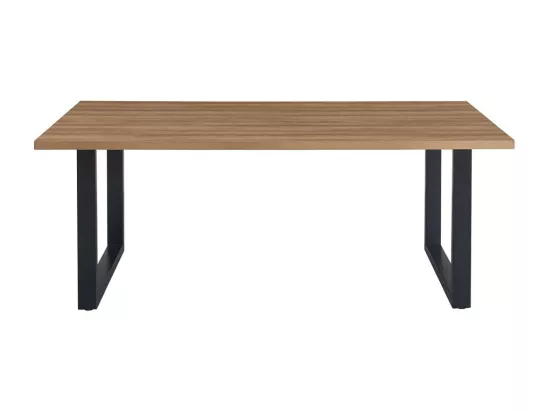 Table à manger EDWAR longueur 200cm en décor chêne vieilli, idéal pour une salle à manger conviviale