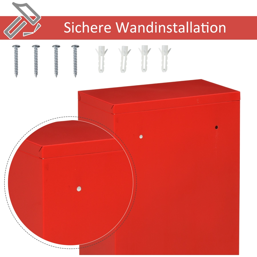 kleankin Medizinschrank rot