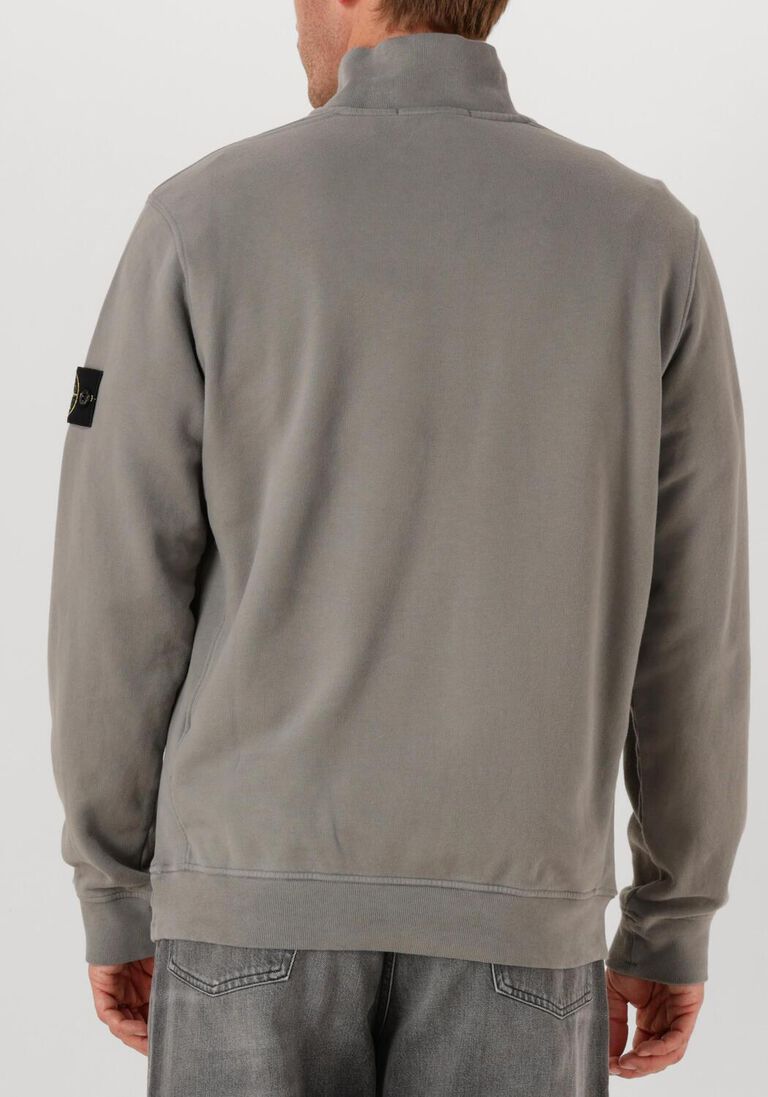 lichtgrijze stone island trui ls polo