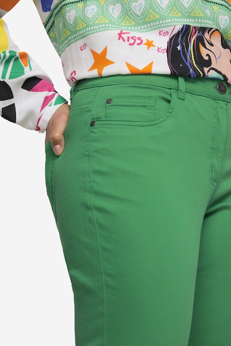 Color-Jeans, weites Bein, 5-Pocket