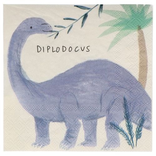 Meri meri servetten dino's - small - 16st