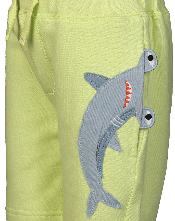 Sweat-Shorts HAMDEN SHARK in lime