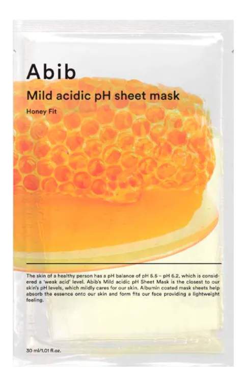 Abib Mild acidic pH Sheet Mask Honey Fit - 30 ml.