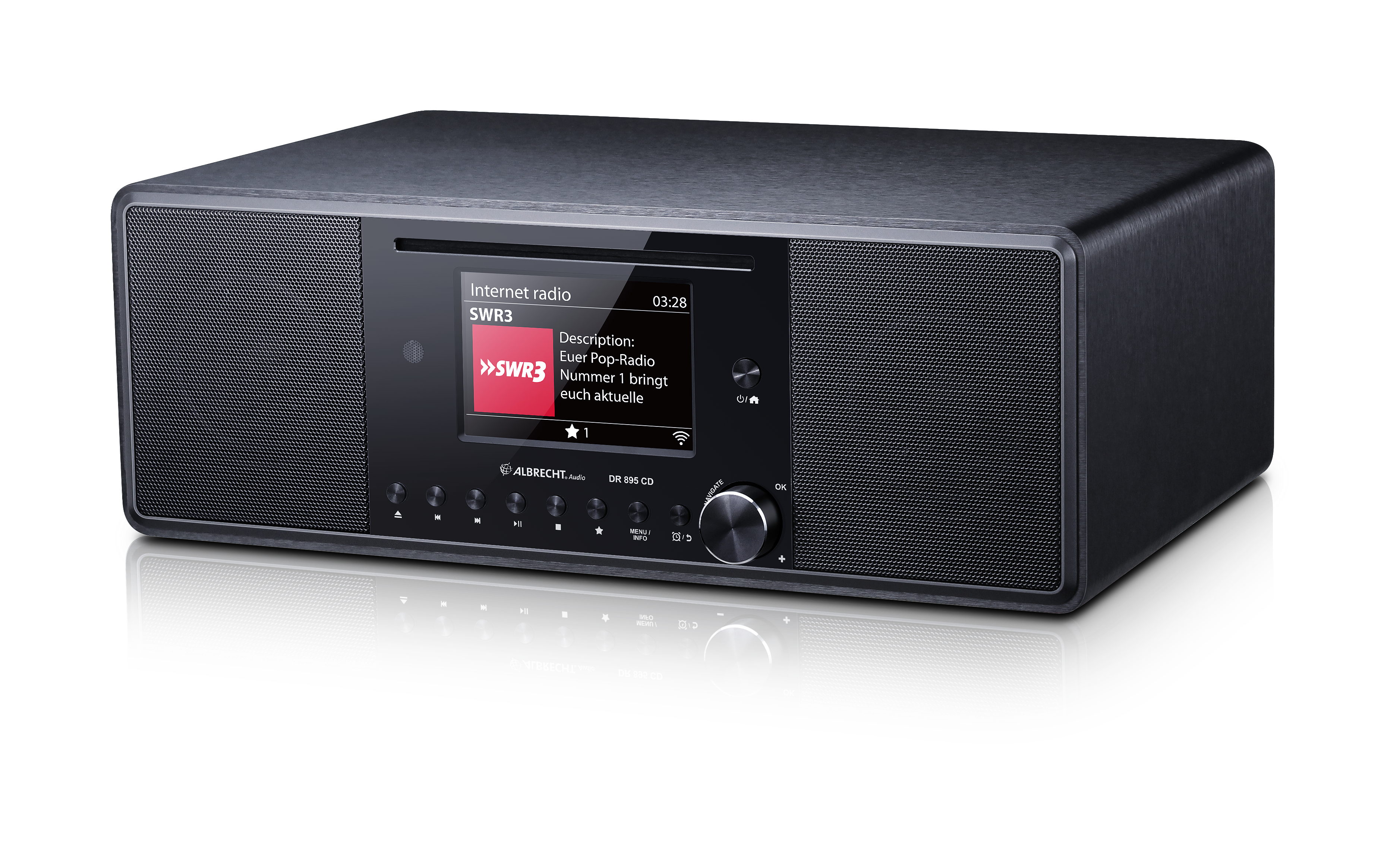 ALBRECHT DR 895 Hybridradio DAB+ / Internet / UKW / CD-Player / USB / Spotify versch. Farben
