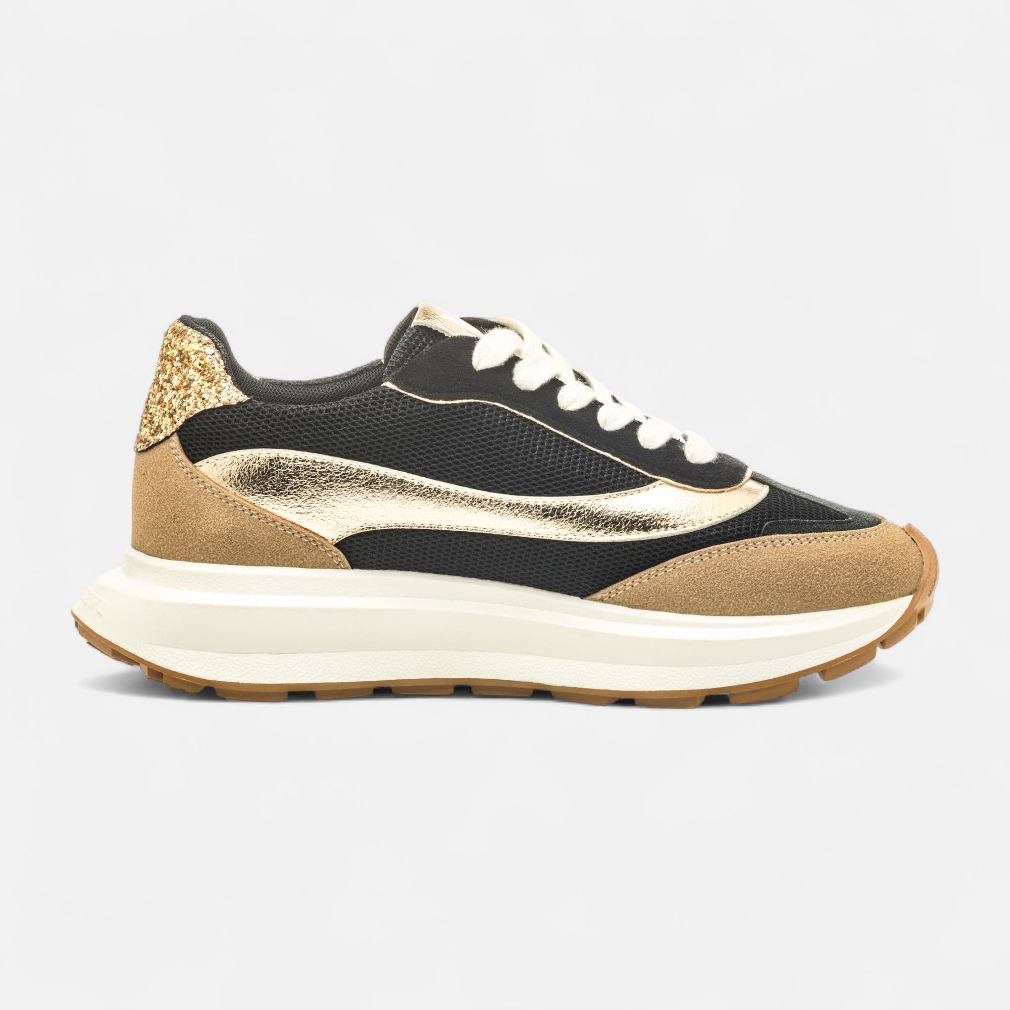Baskets basses Femme or