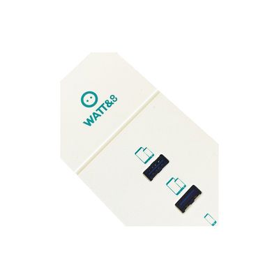 Watt&Co - Chargeur secteur réversible ultra rapide - 4 ports USB