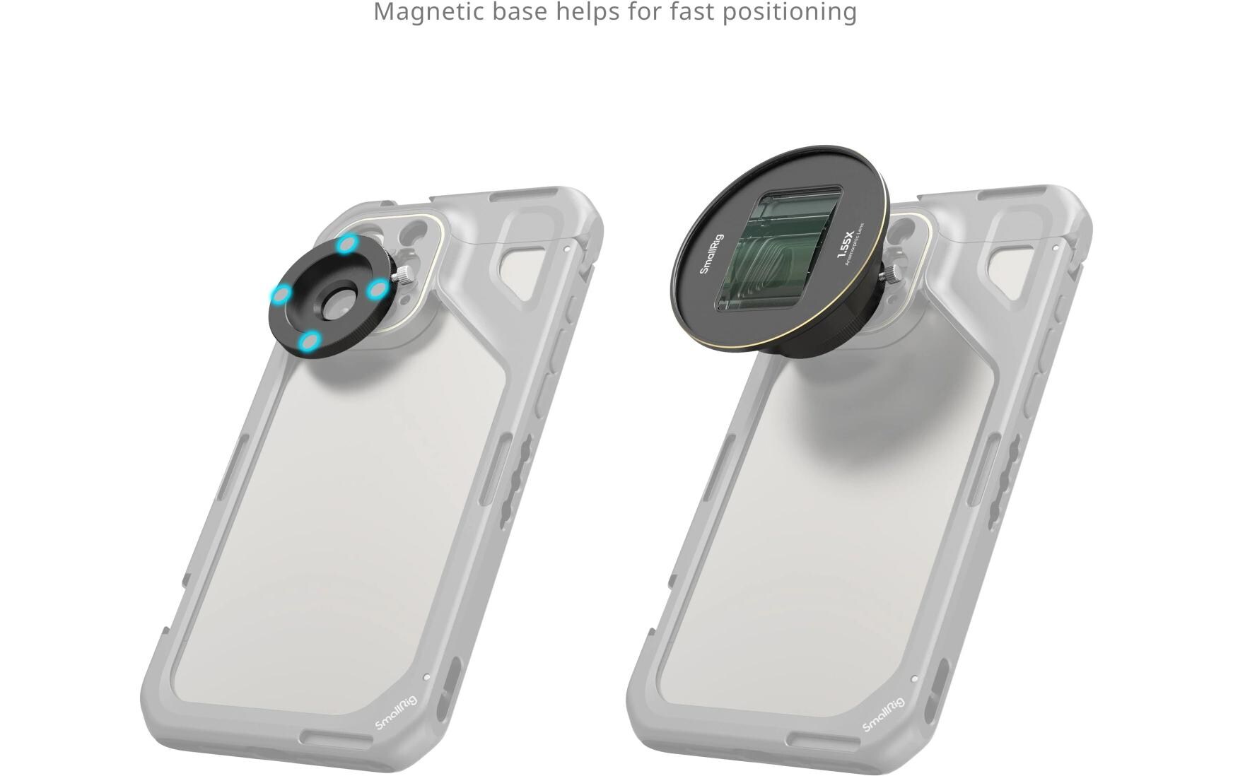 1.55x Anamorphotisches Objektiv für Mobiltelefone (T-Mount)<br>Objektiv für filmische Eindrücke