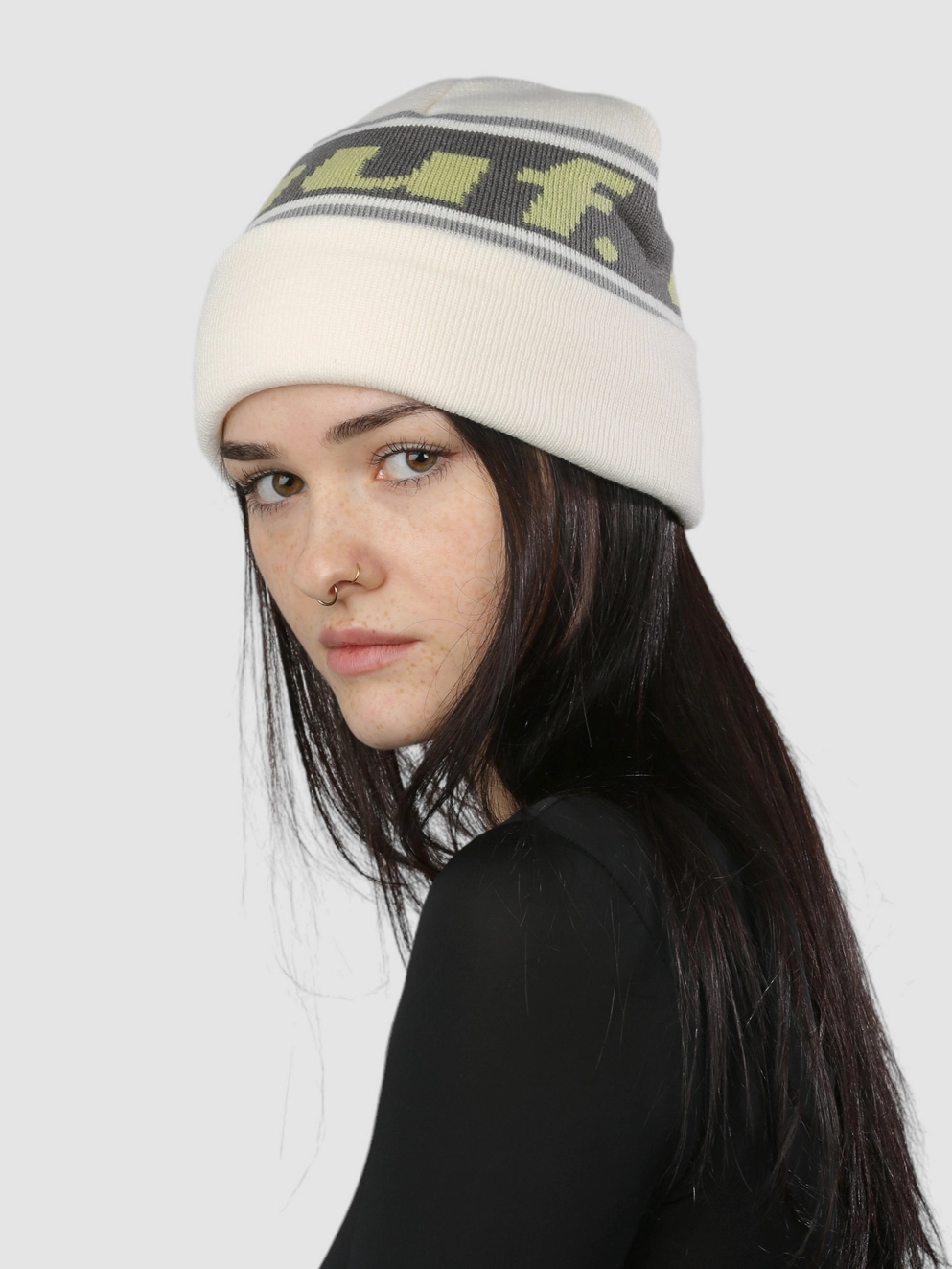 HUF Continual Cuff Beanie linen
