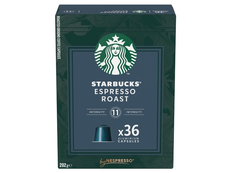 Starbucks Kaffeekapseln Espresso Roast 36 Stück Kaffeekapseln für Nespresso Maschinen