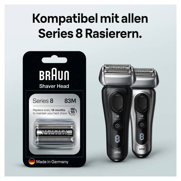 Braun Series 8 83M Elektrischer Rasierer Scherkopfkassette