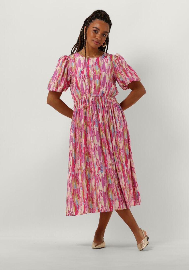 MOVES roze moves midi jurk havannah