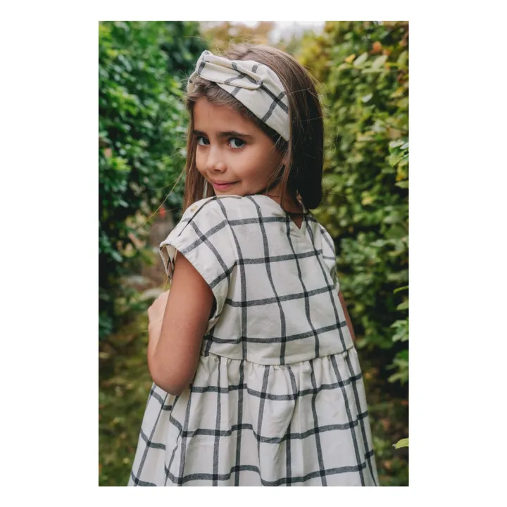 Loir Robe Elisabeth à Carreaux | Blanc
