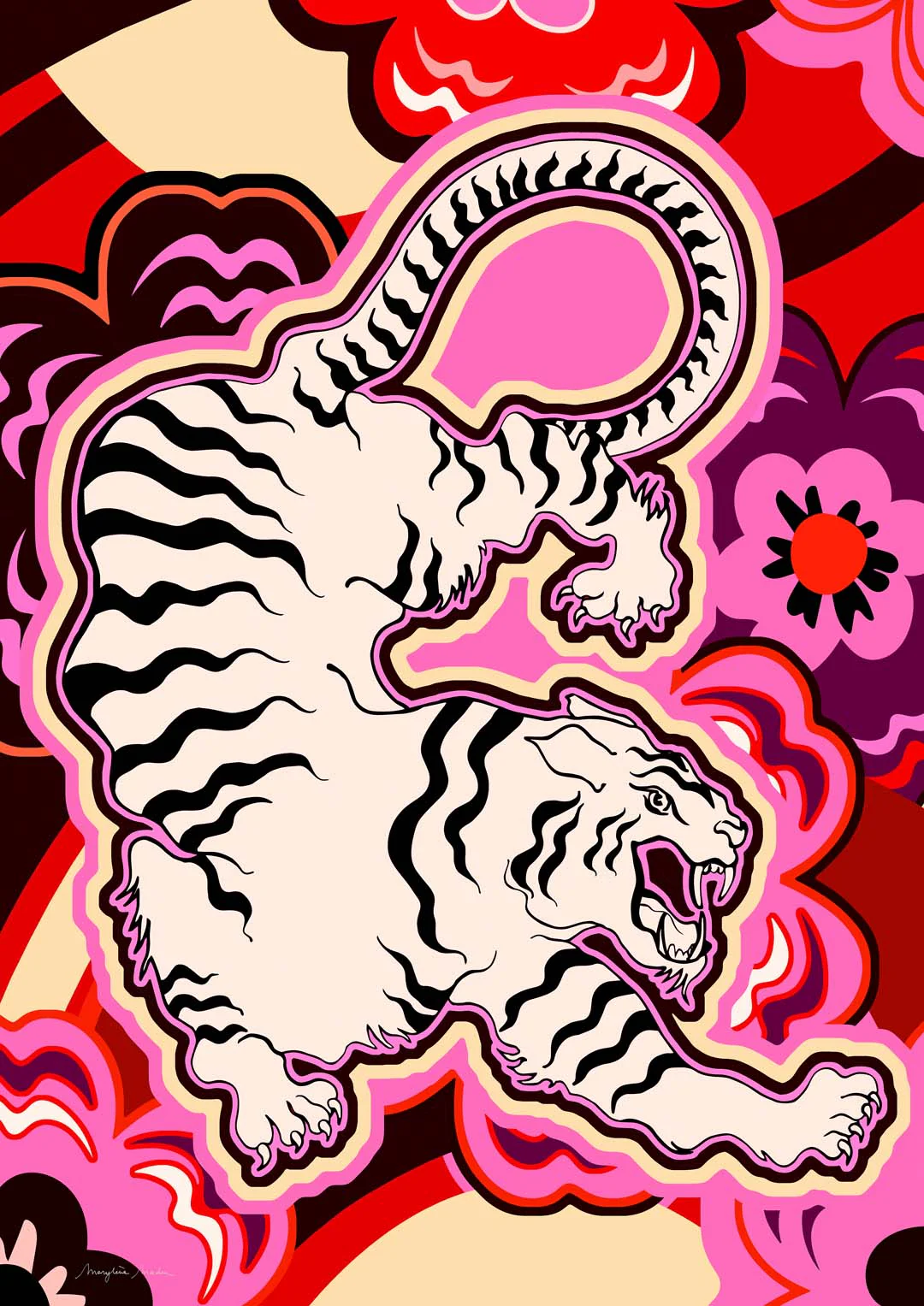 Japanische Tigerblume von MARYLENE MADOU