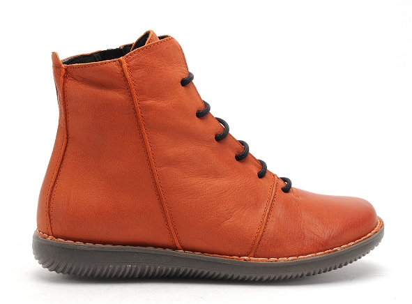 Chacal boots bottine plates femme 6014 6411 orange