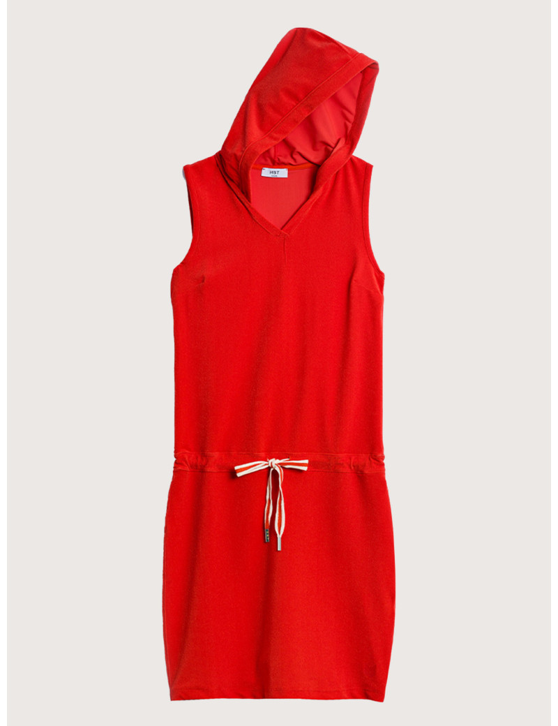 HBT ROBE TINA ÉPONGE FEMME CAPUCHE ORANGE