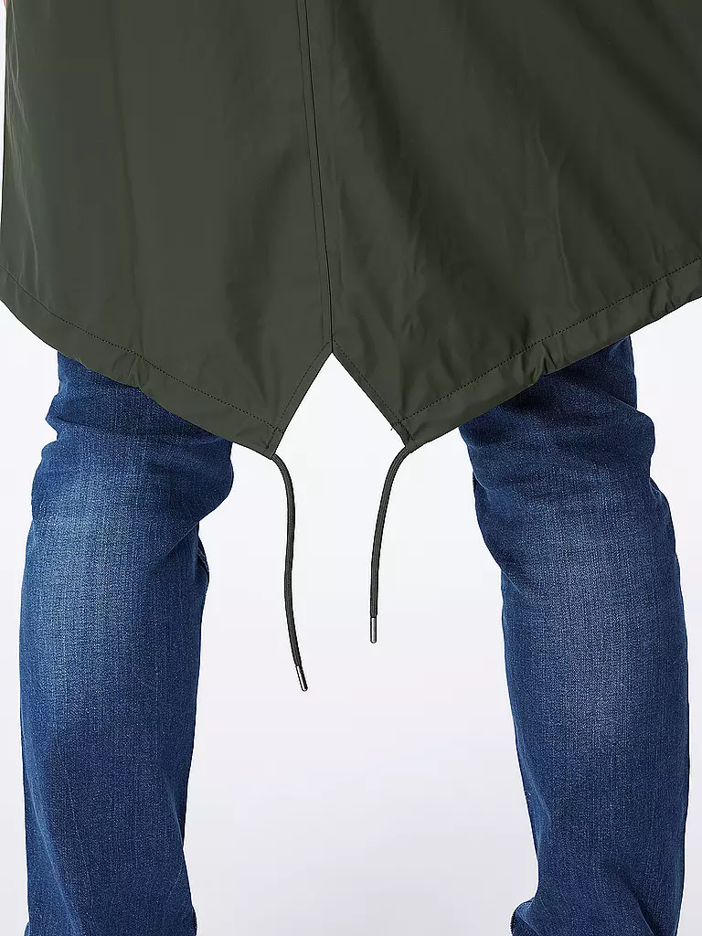 RAINS Parka - Regenjacke dunkelgrün