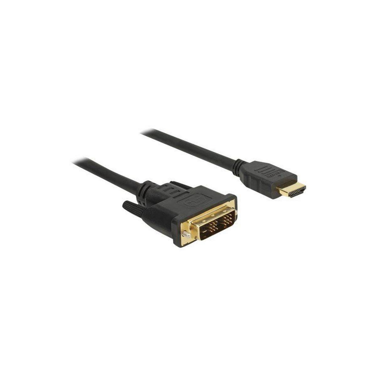 NÖRDIC 5m kabel HDMI Høy hastighet til DVI-D Single Link 18 + 1 Oppløsning 1920x1200 60Hz 5.1gbps Clean Copper 99.99%