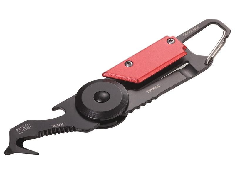 Troika Taschenmesser Mini Egon 5 Funktionen Schwarz/Titan Taschenmesser mit Wechselbaren Werkzeugen