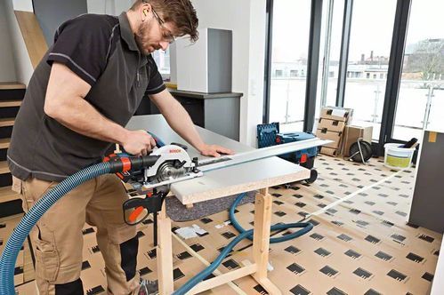 Bosch GKS 18V-57 G + FSN 1400 16,5 cm Groen 3400 RPM