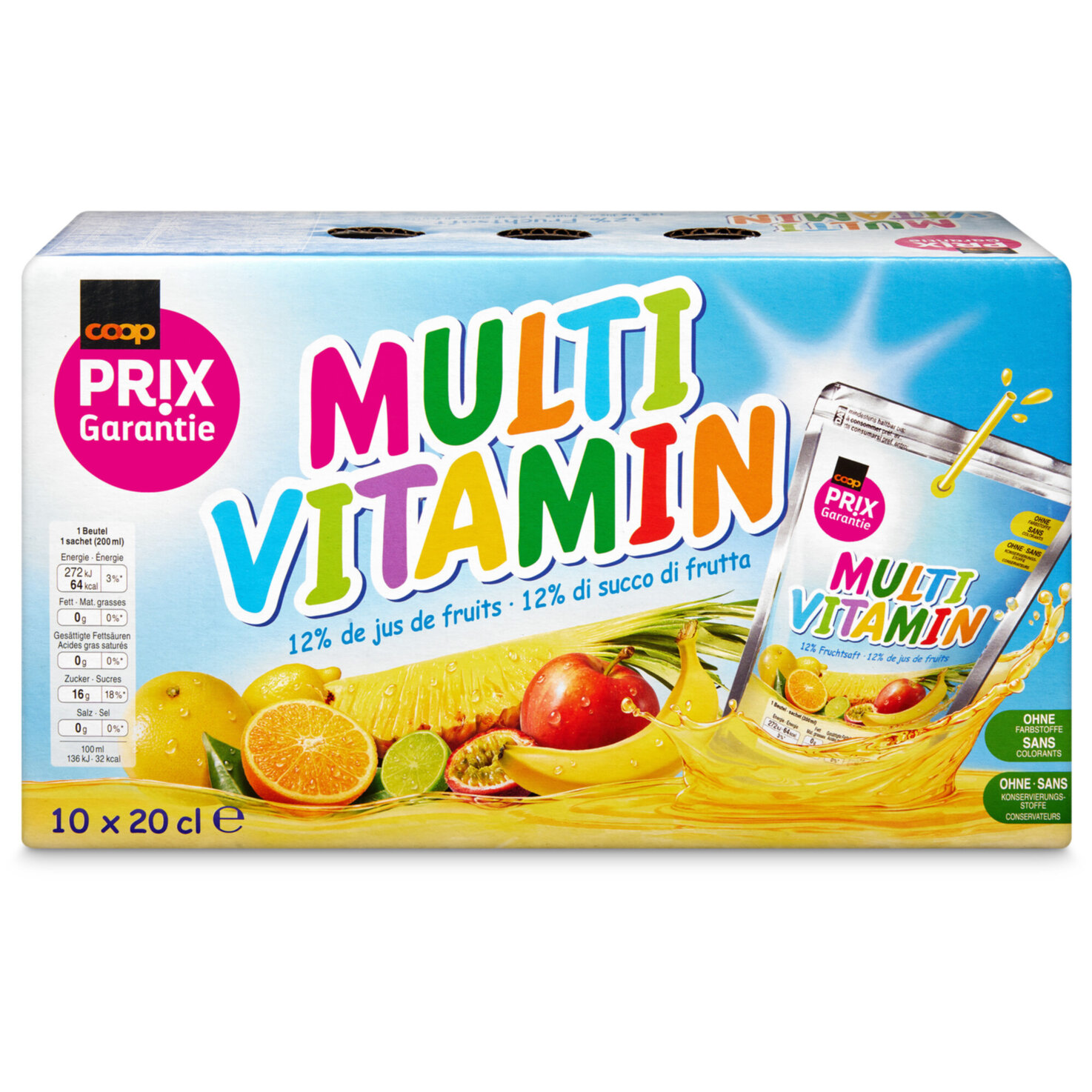 Prix Garantie Multivitamin 10x20cl -200cl