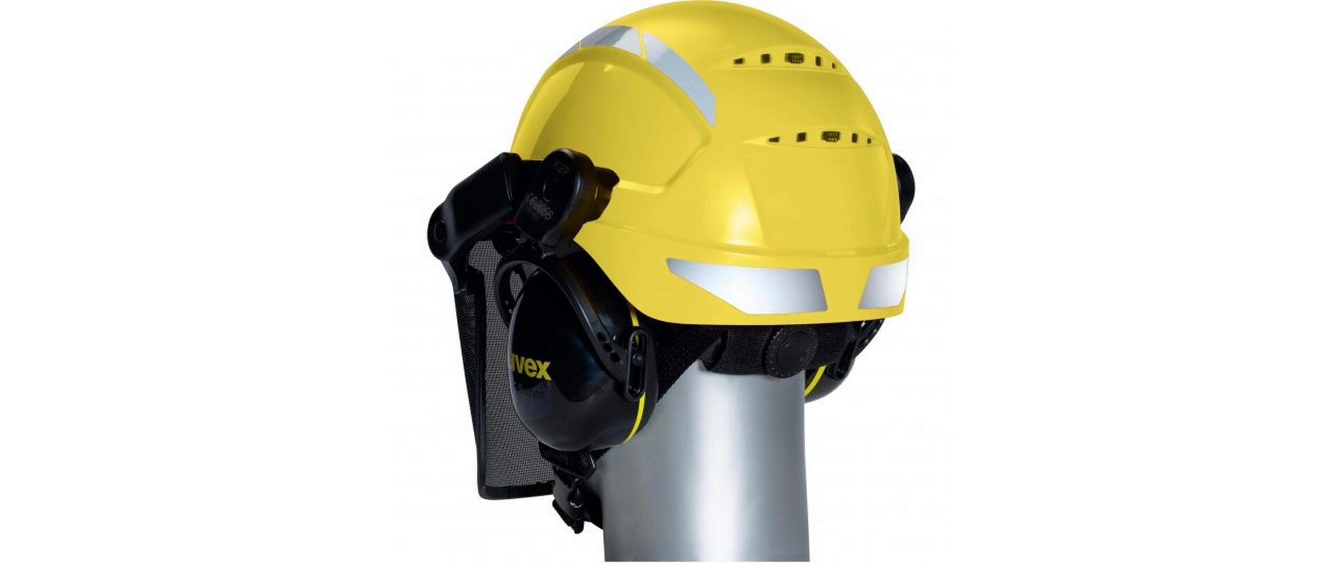 Schutzhelm Pheos Forestry, Gelb<br>Forsthelm Komplettset