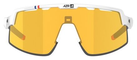 Coffret lunettes AZR Speed RX Blanc verni/Gold   1 Écran incolore