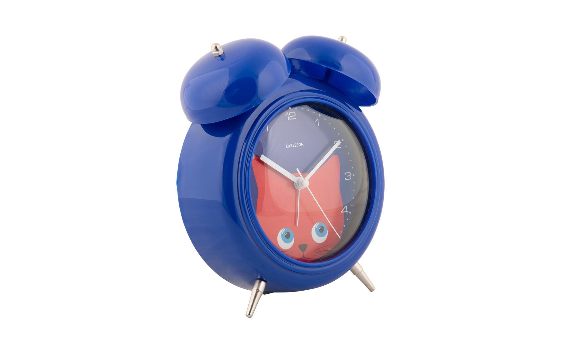 Wecker Katze DunkelblauKinder Analog-Wecker