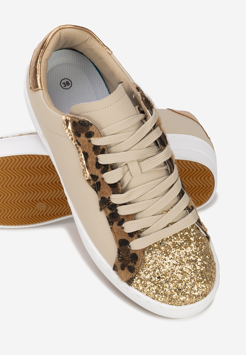 Baskets pour femme beige Sanura