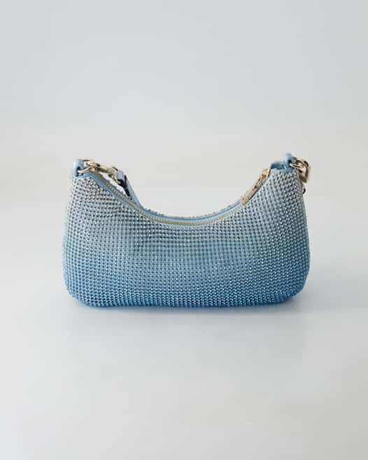 Guess Zalina Mini Top Zip Shldr Bag Umhängetasche in Blau