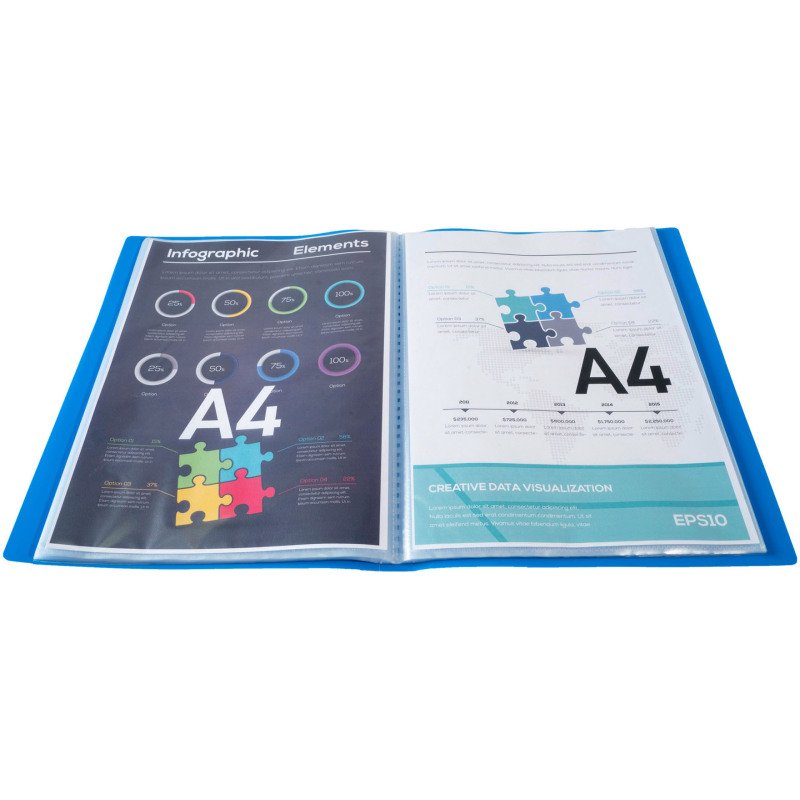 Protège-documents Opak Exacompta polypropylène A4 100 pochettes - 200 vues