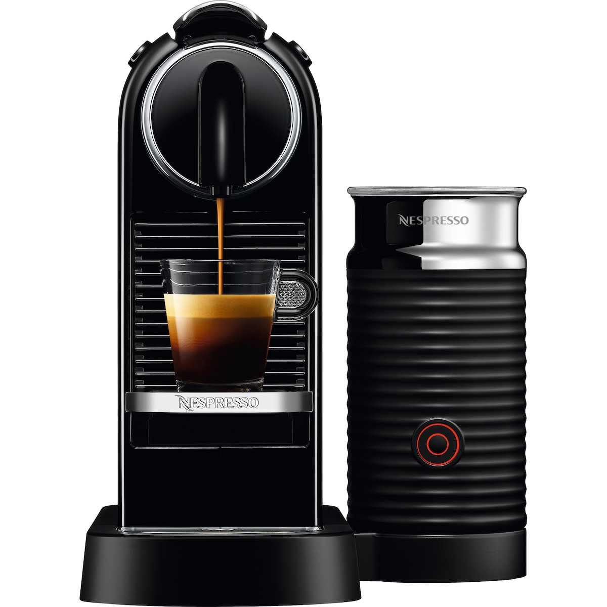 NESPRESSO® CitiZ & Milk kaffemaskin fra DeLonghi, Sort