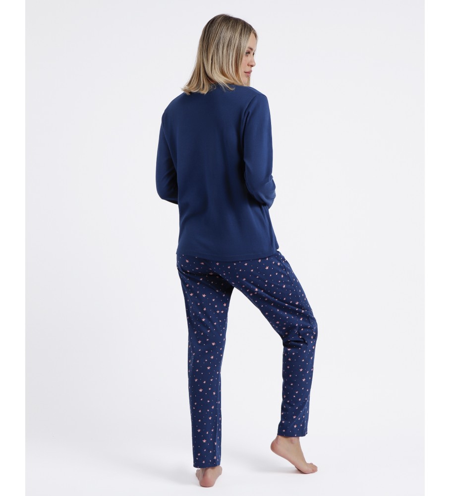 Pijama de manga comprida mágico azul marinho Admas