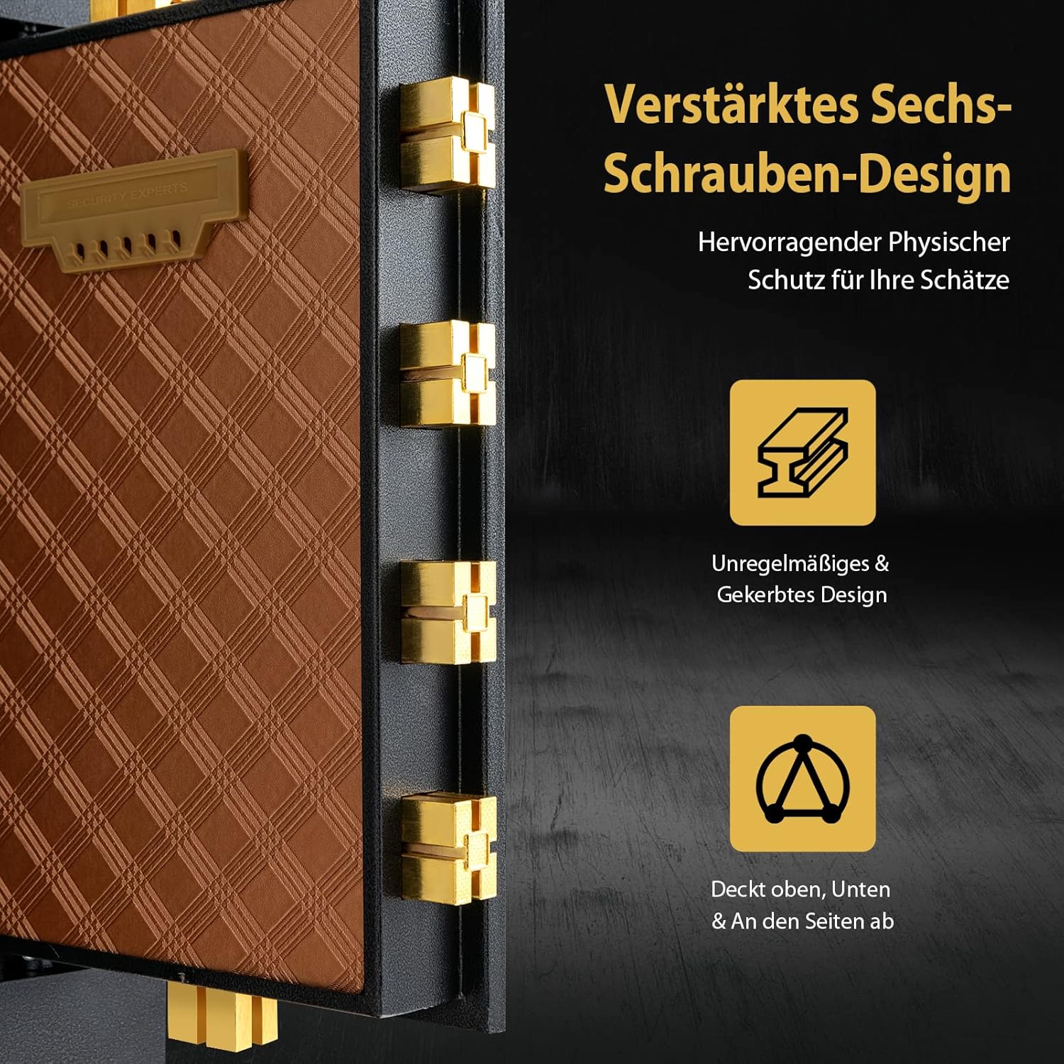 COSTWAY 42,5L Tresor feuerfest für Zuhause, Elektronik Safe mit integriertem Mini Tresor & Zufallszahlen-Tarnung & Alarmsystem, höhenverstellbar & abnehmbar Ablage, inkl. 2 Haupt- & 2 Notschlüssel