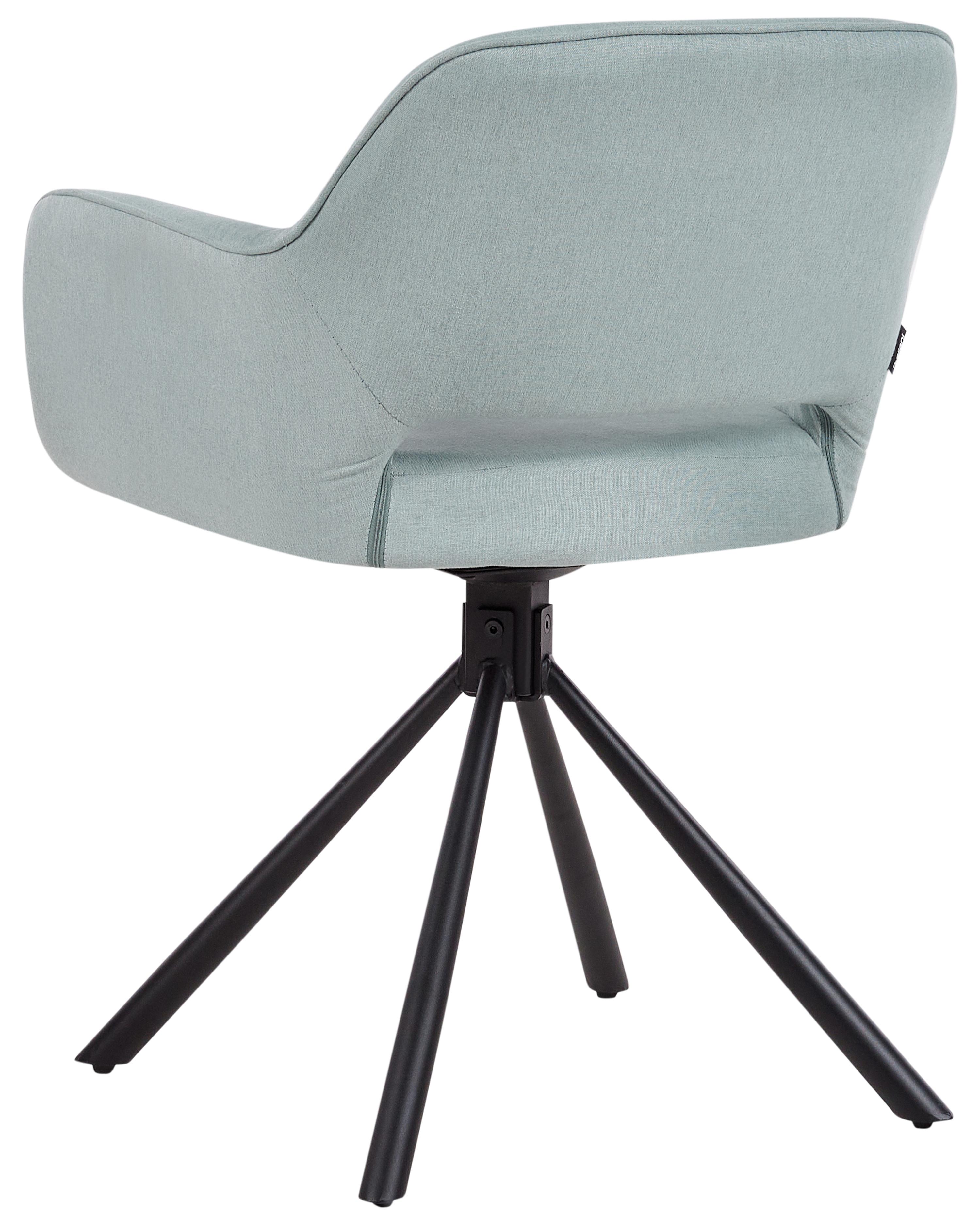 Set van 2 eetkamerstoelen draaibaar LOURES Lichtblauw
