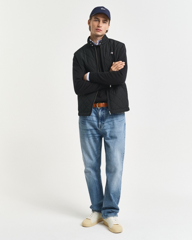 Gant Steppweste »QUILTED WINDCHEATER VEST«, mit Wattierung aus recyceltem Polyester