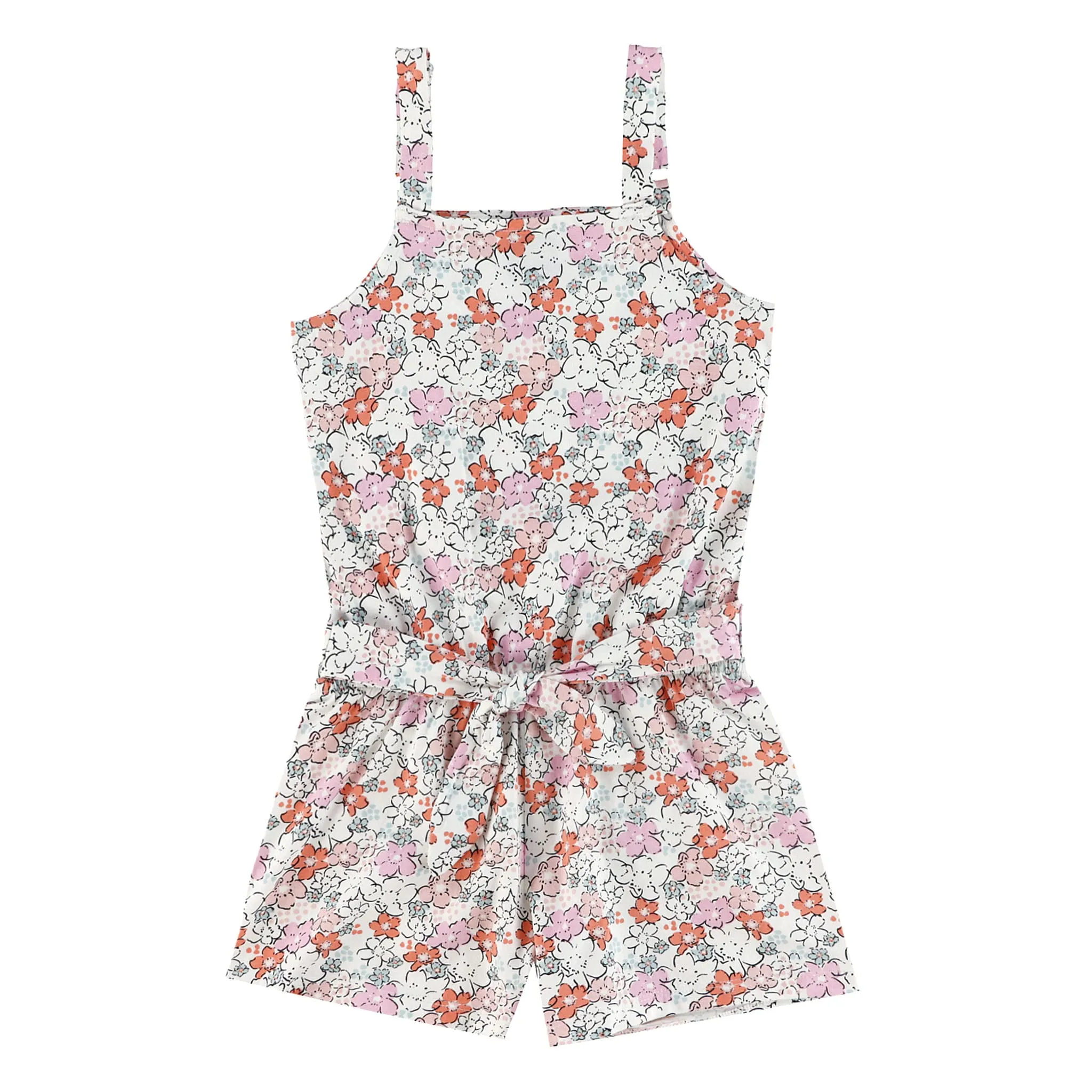 Chat Botté Combi-Court Floral 2-8ans