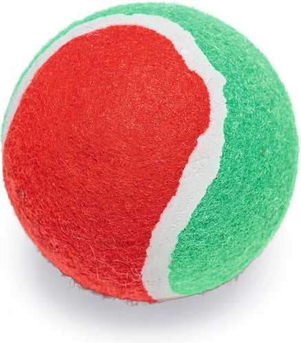 Beeztees tennisbal met kerstprint D 6,3 H 6,3 3 stuks