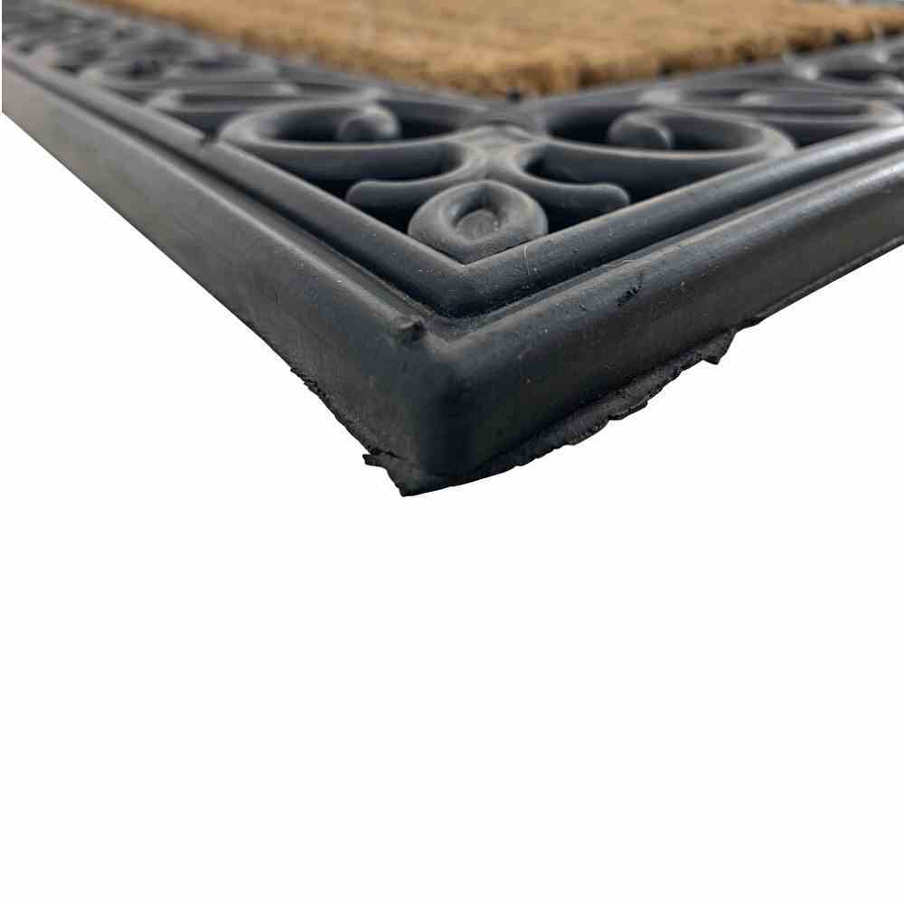 Gummimatte IMPALLA - schwarz-natur - 45x75 cm