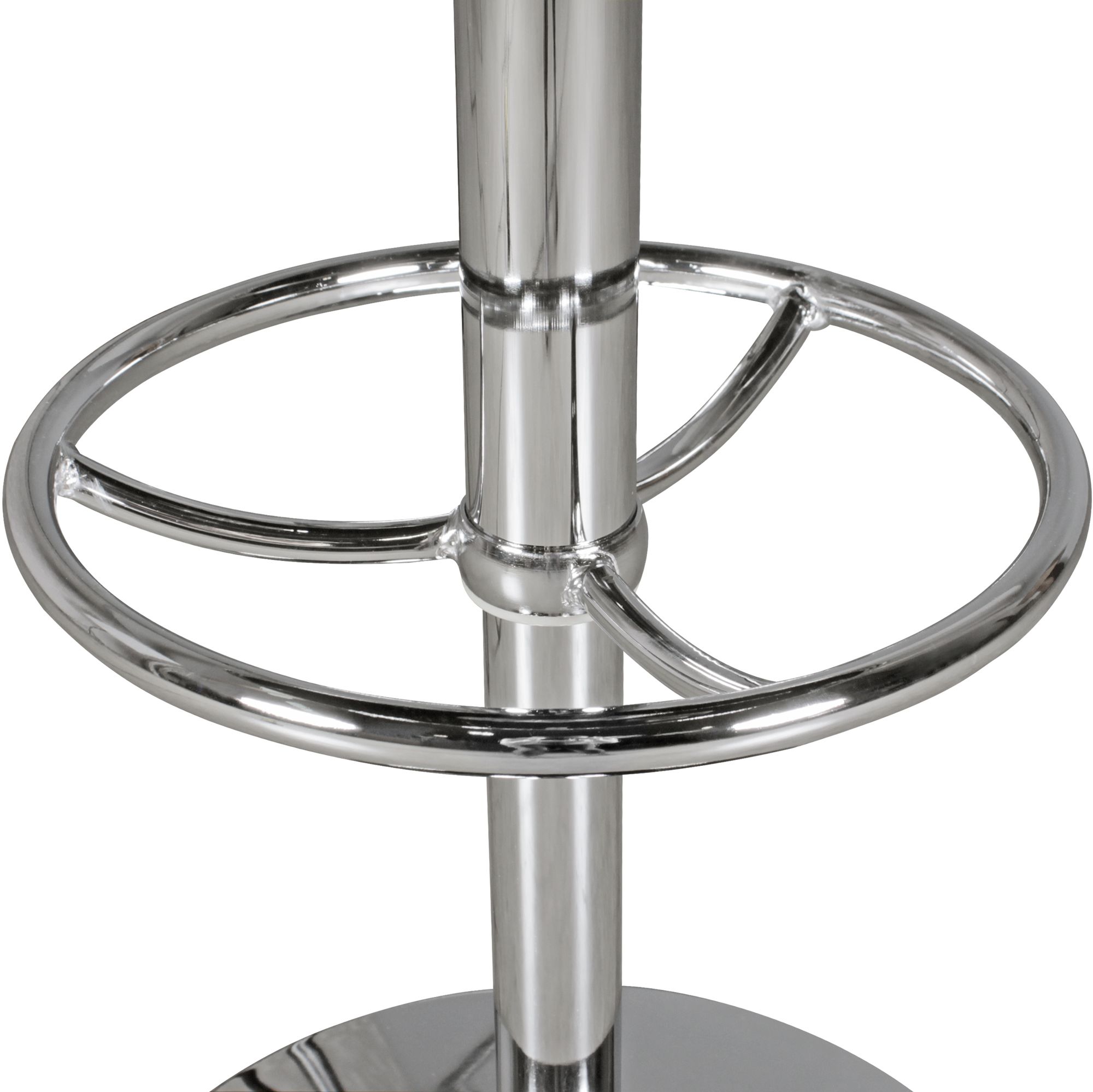 Bartisch Ø 60 cm American Diner Schwarz / Alu Design Bistrotisch Stehtisch rund
