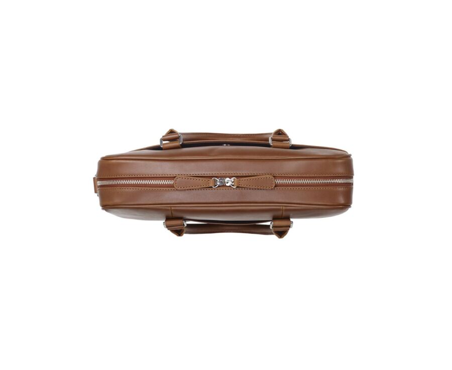 Cartable homme cuir avec bandoulière Gold - KARLINGTON III