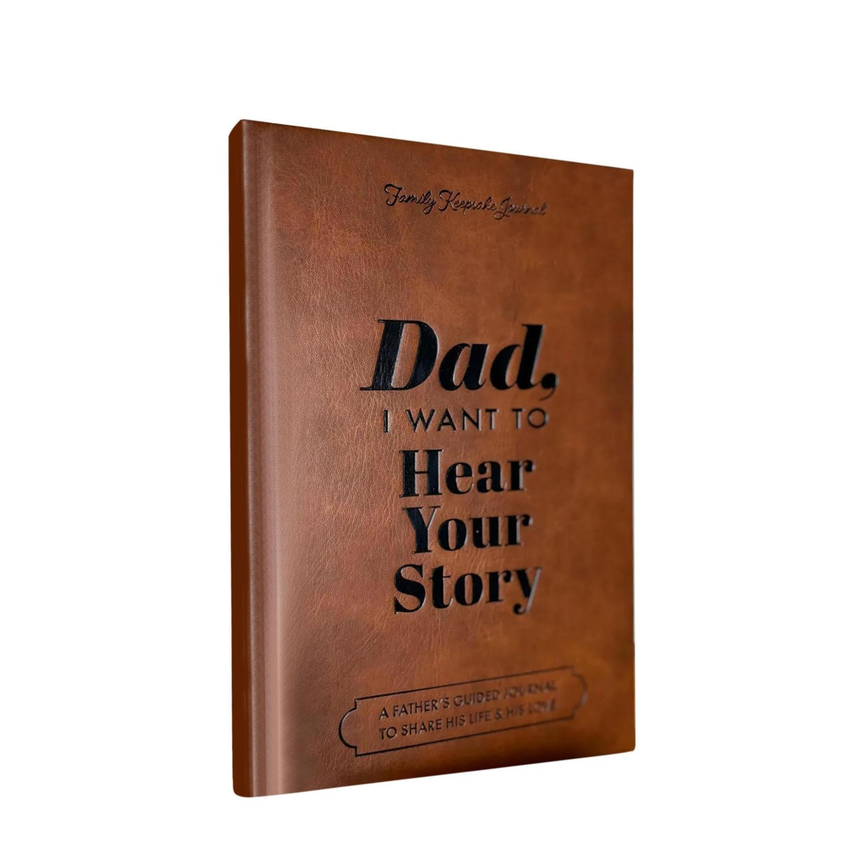 A5 Hardcover Vater Geschichtenbuch Geführtes Journal Papa Erinnerungsbuch mit Lesezeichen - Dad, I Want To Hear Your Story