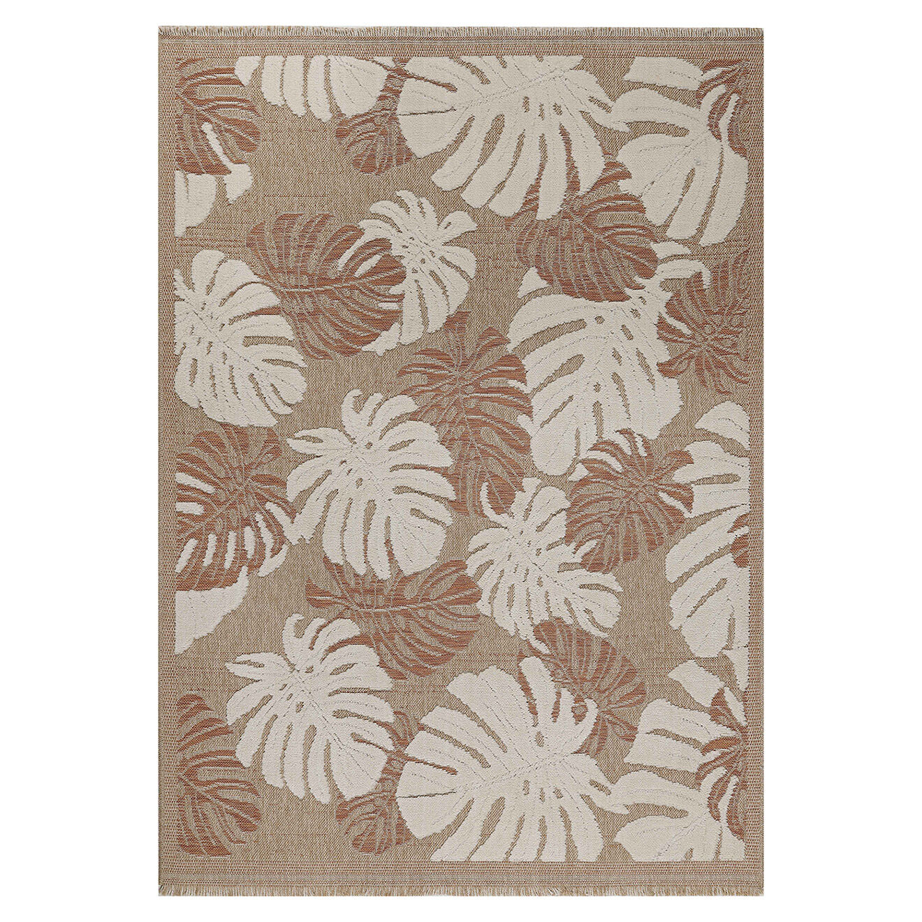 Nazar Rugs Tapis aspect jute TULUM 9062 intérieur & extérieur terra - 120x170 cm
