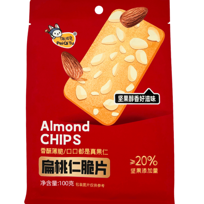 Pei Qi Tu  Amandel Crackers 100g