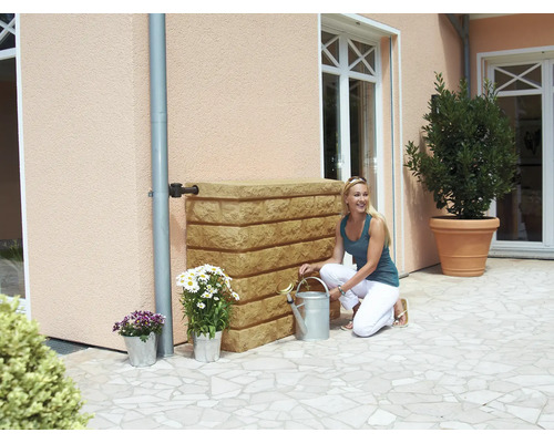 GARANTIA Rocky 400 L wandtank, zandsteen