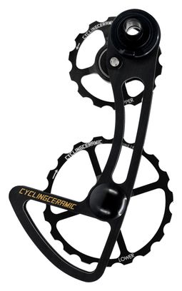 Chape de Dérailleur CyclingCeramic Oversized 14/19T pour Dérailleur Campagnolo 11V Noir